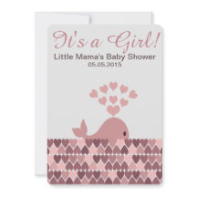 かわいいクジラ女の子だ！赤ちゃんシャワー