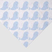 かわいいクジラ愛好家のタイル模様 薄葉紙 (詳細)