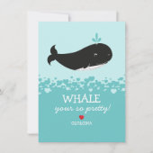 かわいいクジラ教室バレンタイン シーズンカード (正面)