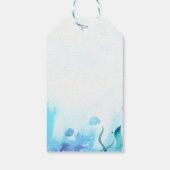 かわいいクジラ海の下に色の男の子の赤ちゃんシャワー ギフトタグ (裏面)