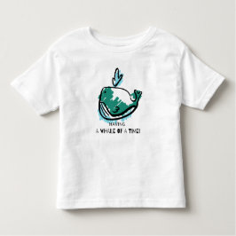 かわいいクジラ漫画 トドラーTシャツ