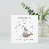 かわいいクジラ男の子の日のカード カード (スタンド正面)