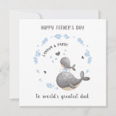 かわいいクジラ男の子の日のカード カード (正面)