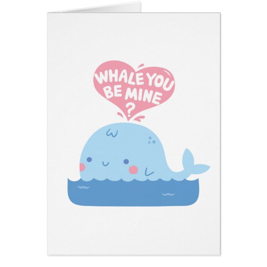 かわいいクジラ鉱山のバレンタインデーの挨拶です (正面)