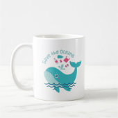 かわいいクジラ オーシャンズセイバー コーヒーマグカップ (左)