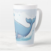 かわいいクジラ カフェラテマグ (右アングル)
