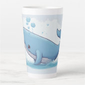 かわいいクジラ カフェラテマグ (正面)