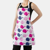 かわいいクジラ、クジラの模様、海獣 エプロン (インサイチュ)