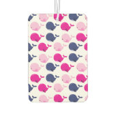 かわいいクジラ、クジラの模様、海獣 カーエアーフレッシュナー (裏面)