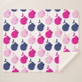 かわいいクジラ、クジラの模様、海獣 シェルパブランケット (正面(横))