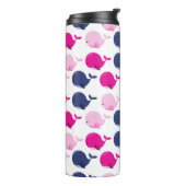 かわいいクジラ、クジラの模様、海獣 タンブラー (回転左)