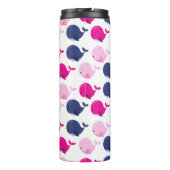 かわいいクジラ、クジラの模様、海獣 タンブラー (裏面)