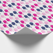 かわいいクジラ、クジラの模様、海獣 ラッピングペーパー (角)