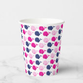 かわいいクジラ、クジラの模様、海獣 紙コップ (右)