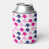 かわいいクジラ、クジラの模様、海獣 缶クーラー (缶裏面)