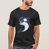 かわいいクジラ シャチ Tシャツ (正面)