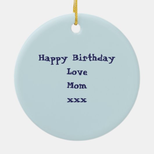 かわいいクジラ セラミックオーナメント (裏面)