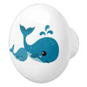 かわいいクジラ セラミックノブ (右)