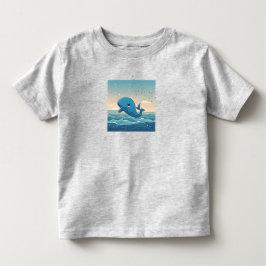 かわいいクジラ トドラーTシャツ