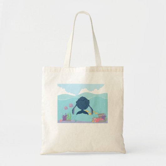 かわいいクジラ トートバッグ (正面)