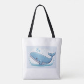 かわいいクジラ トートバッグ (裏面)