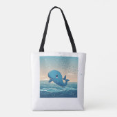 かわいいクジラ トートバッグ (裏面)