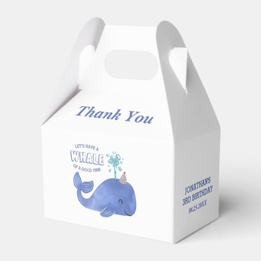 かわいいクジラ フェイバーボックス (正面サイド)