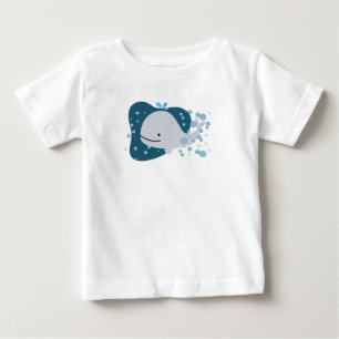 かわいいクジラ ベビーTシャツ
