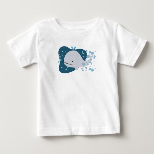 かわいいクジラ ベビーTシャツ (正面)