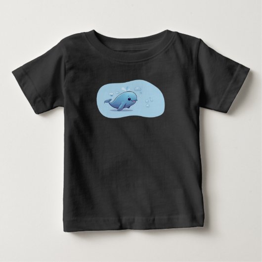 かわいいクジラ ベビーTシャツ (正面)