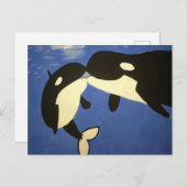 かわいいクジラ ポストカード (正面/裏面)