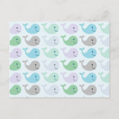 かわいいクジラ ポストカード (正面)