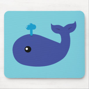 かわいいクジラ マウスパッド