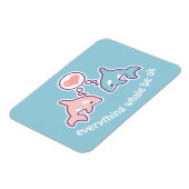 かわいいクジラ マグネット (左側)