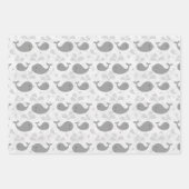 かわいいクジラ ラッピングペーパーシート (正面)