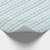 かわいいクジラ ラッピングペーパー (角)