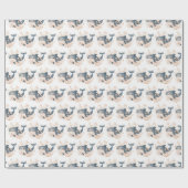 かわいいクジラ ラッピングペーパー (フラット)