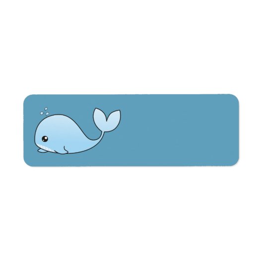 かわいいクジラ ラベル (正面)