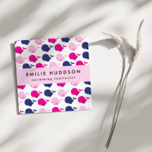 かわいいクジラ、泳ぐインストラクター、スイミングコーチ