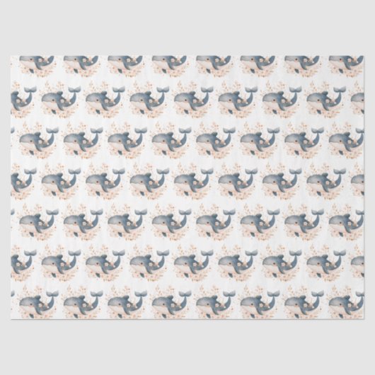 かわいいクジラ 薄葉紙 (正面)