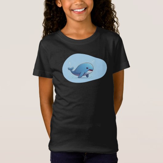 かわいいクジラ Tシャツ (正面)