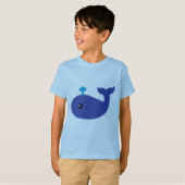 かわいいクジラTシャツ Tシャツ (正面フル)