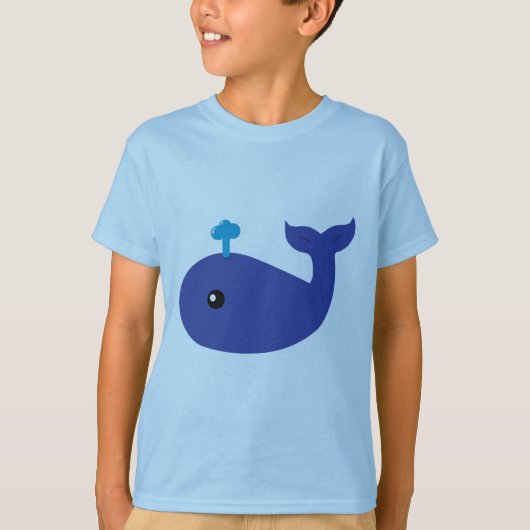 かわいいクジラTシャツ Tシャツ (正面)