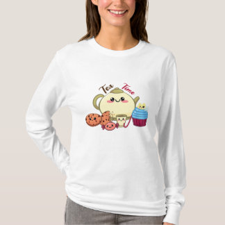 かわいいクッキーとあたたかい紅茶の時間 Tシャツ