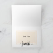 かわいいクッキーとミルクのかわいい最高のの友人 サンキューカード (内部)