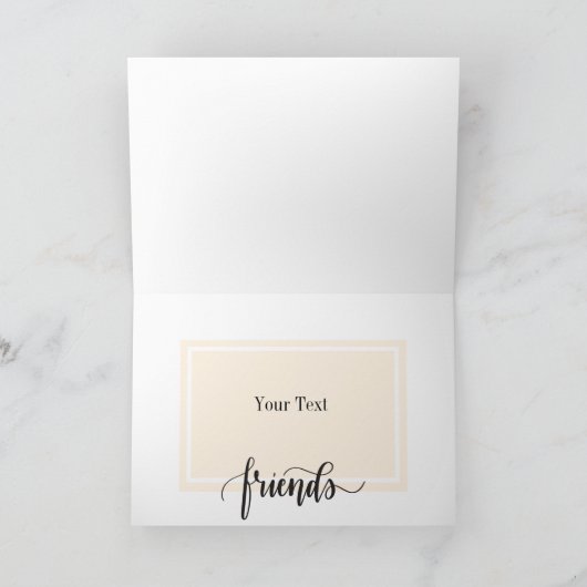 かわいいクッキーとミルクのかわいい最高のの友人 サンキューカード (内部)