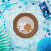 かわいいクッキーとミルクパーティー ペーパープレート (パーティー)