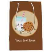 かわいいクッキーとミルクパーティー ミディアムペーパーバッグ (正面)