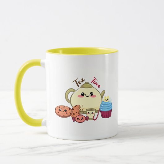かわいいクッキーと可愛いティータイム マグカップ (左)