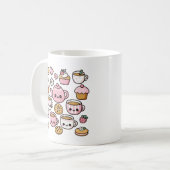 かわいいクッキーと紅茶 コーヒーマグカップ (正面左)